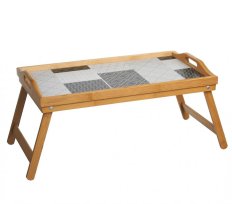 Поднос-столик 50*30*23см бамбук №1